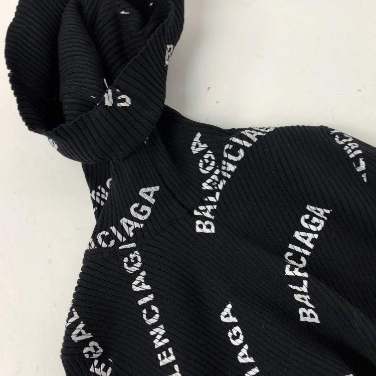 Balenciaga Balenciaga Logo Ribbed Long Sleeve Top Size M Size M / US 6-8 / IT 42-44 - 7 Thumbnail