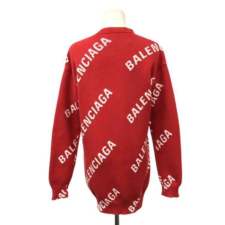 Balenciaga Balenciaga All-over Logo Cardigan Size XS Size XS / US 0-2 / IT 36-38 - 2 Thumbnail