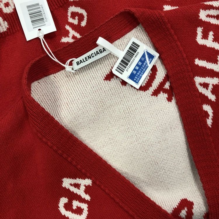Balenciaga Balenciaga All-over Logo Cardigan Size XS Size XS / US 0-2 / IT 36-38 - 7 Thumbnail