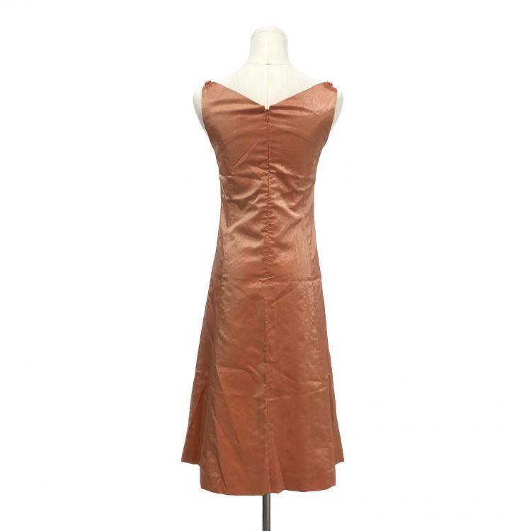 Balenciaga Balenciaga Orange Silk Blend Sleeveless Dress Size 38 Size S / US 4 / IT 40 - 2 Thumbnail