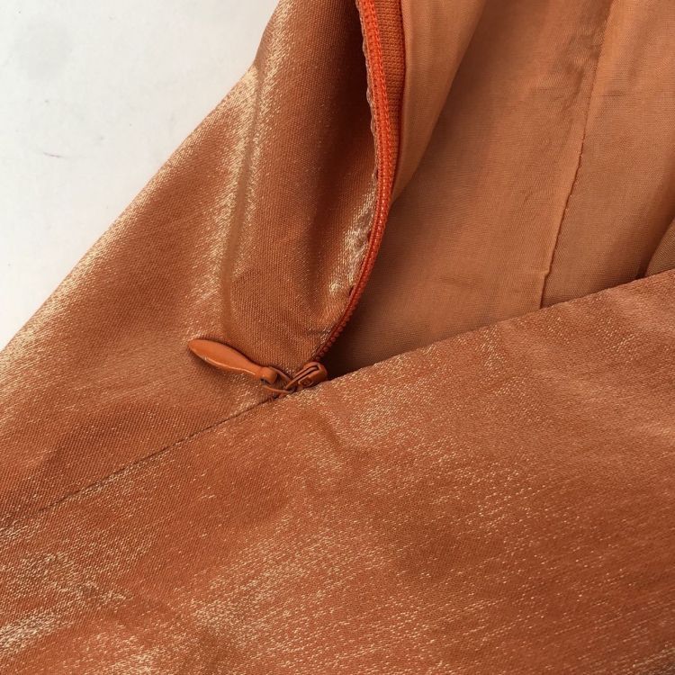 Balenciaga Balenciaga Orange Silk Blend Sleeveless Dress Size 38 Size S / US 4 / IT 40 - 5 Thumbnail
