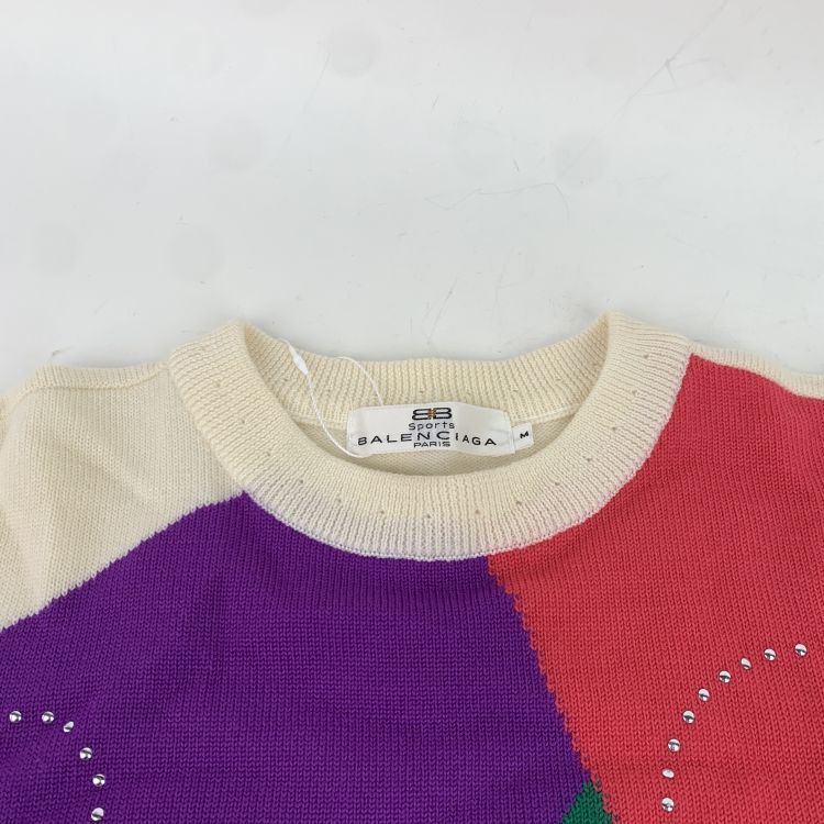 Balenciaga Balenciaga Multi-Color Knit Sweater Size M Size US M / EU 48-50 / 2 - 5 Thumbnail