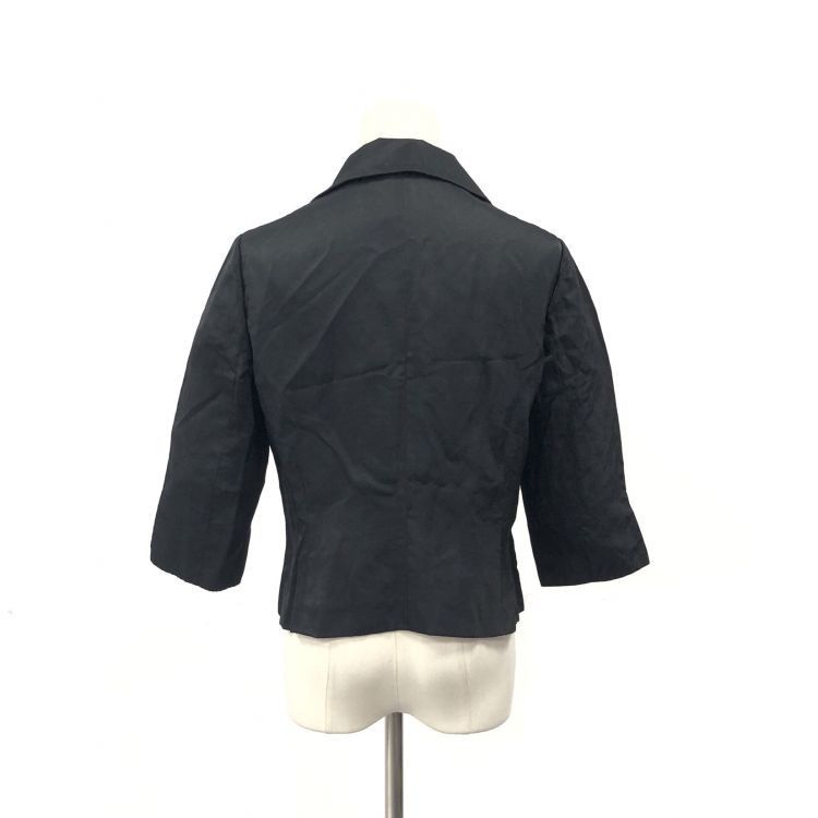 Balenciaga Balenciaga Black Linen Blend Jacket Size 40 Size M / US 6-8 / IT 42-44 - 2 Thumbnail