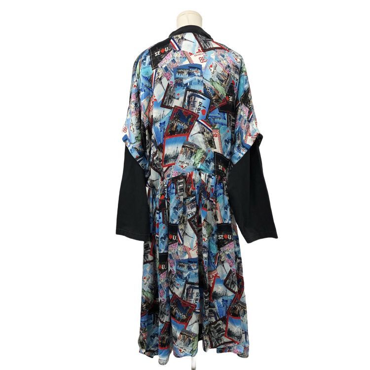 Balenciaga Balenciaga Postcard Print Dress Size XS Size XS / US 0-2 / IT 36-38 - 2 Thumbnail