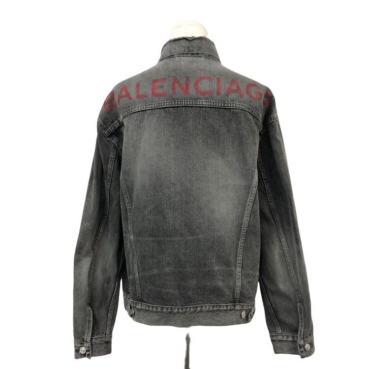 Balenciaga Balenciaga Logo Denim Jacket Size 36 Size XS / US 0-2 / IT 36-38 - 2 Thumbnail