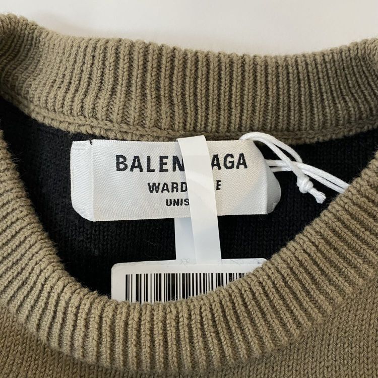 Balenciaga Balenciaga Logo Knit Sweater XS Size XS / US 0-2 / IT 36-38 - 3 Thumbnail