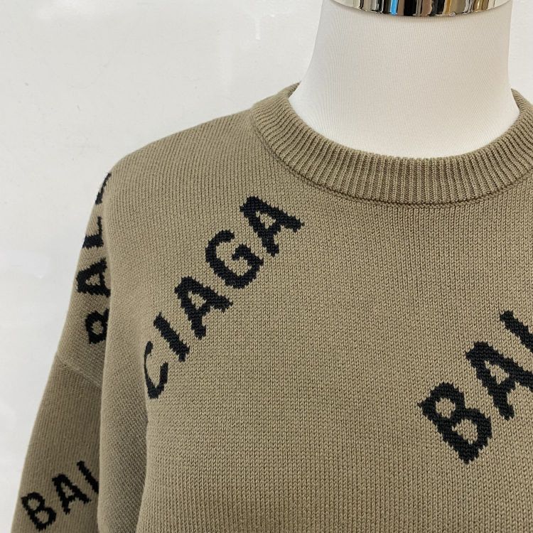 Balenciaga Balenciaga Logo Knit Sweater XS Size XS / US 0-2 / IT 36-38 - 6 Thumbnail