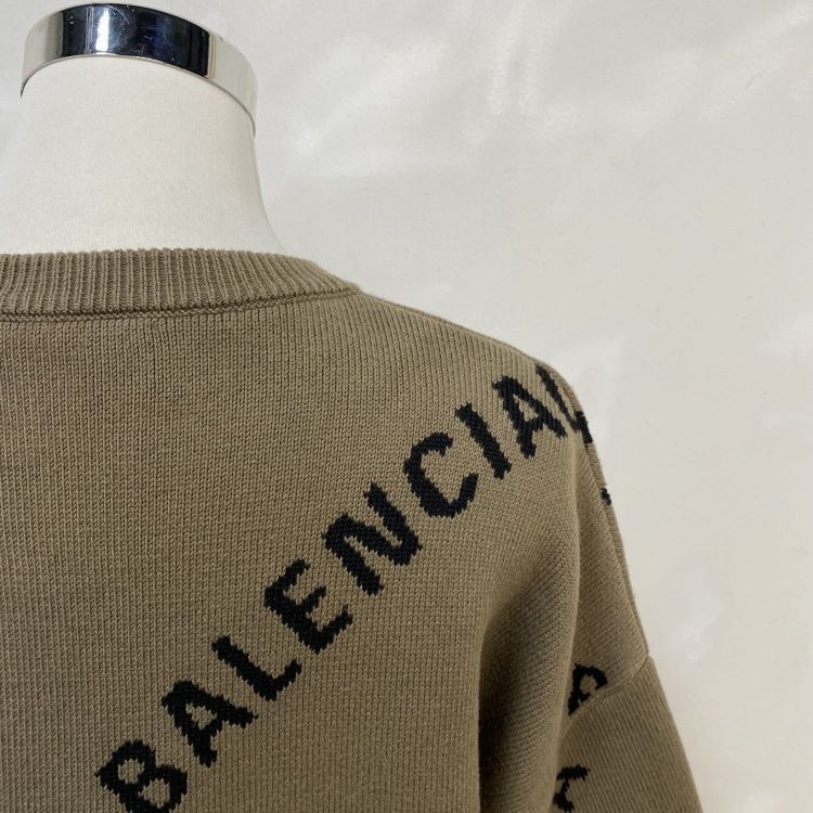 Balenciaga Balenciaga Logo Knit Sweater XS Size XS / US 0-2 / IT 36-38 - 8 Thumbnail