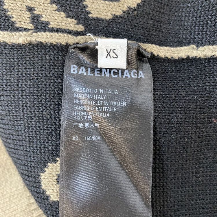 Balenciaga Balenciaga Logo Knit Sweater XS Size XS / US 0-2 / IT 36-38 - 4 Thumbnail