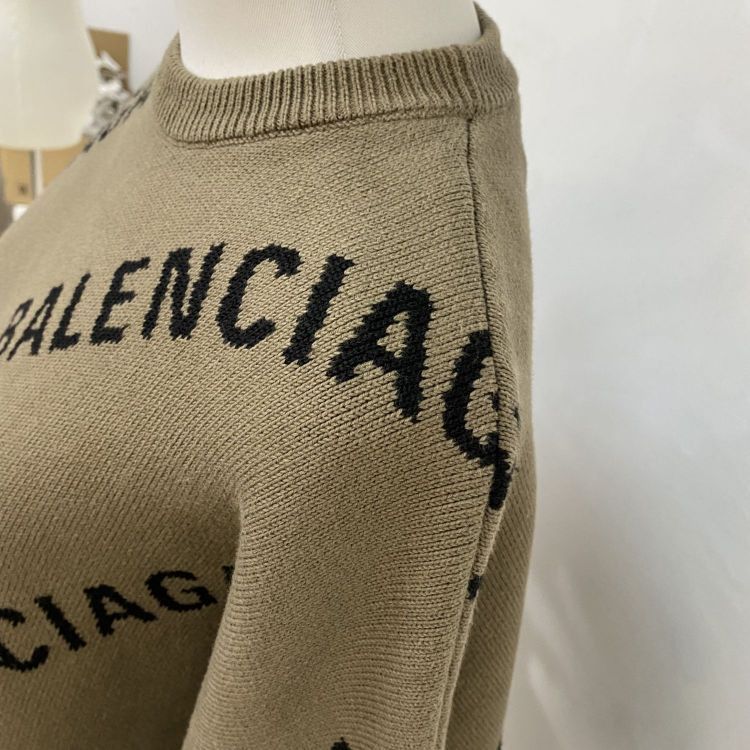Balenciaga Balenciaga Logo Knit Sweater XS Size XS / US 0-2 / IT 36-38 - 7 Thumbnail