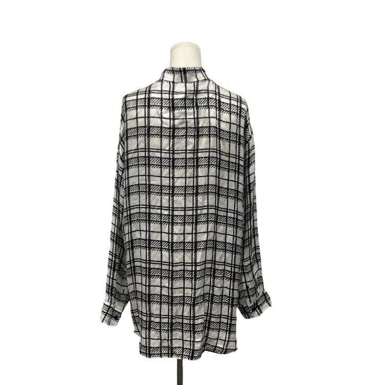 Balenciaga Balenciaga Plaid Silk Button Up Shirt Size 34 Size XS / US 0-2 / IT 36-38 - 2 Thumbnail