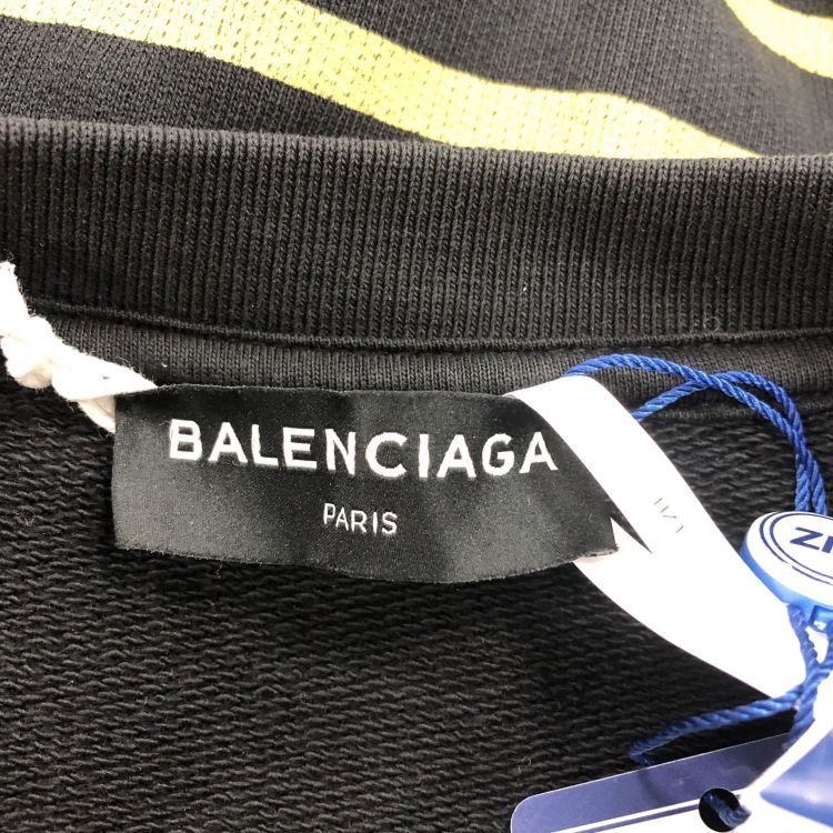 Balenciaga Balenciaga Striped Homme Sweatshirt Size L Size US L / EU 52-54 / 3 - 3 Thumbnail
