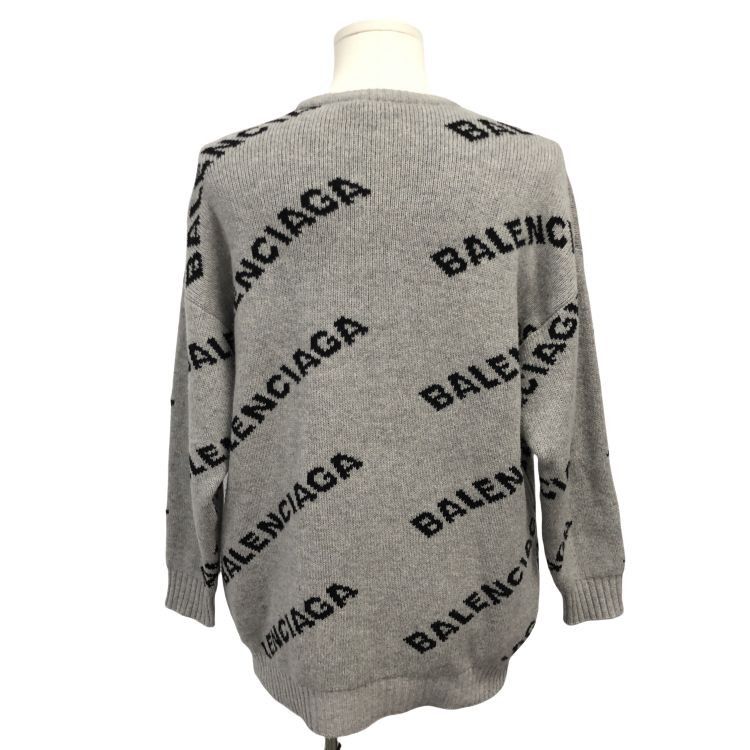 Balenciaga Balenciaga All-Over Logo Sweater Size S Size S / US 4 / IT 40 - 2 Thumbnail