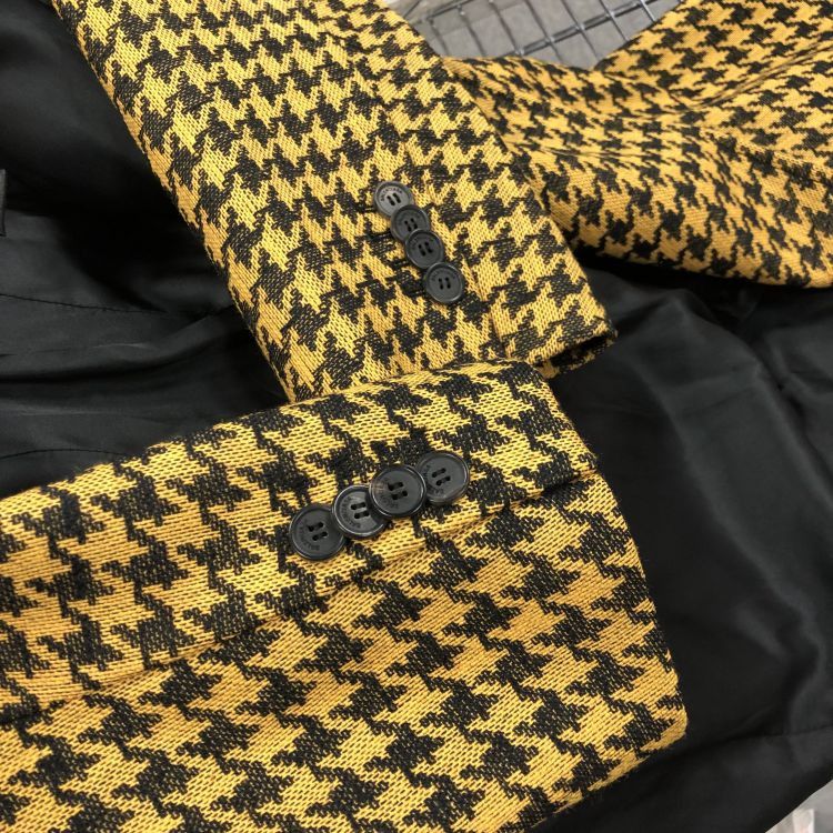 Balenciaga Balenciaga Houndstooth Wool Blend Coat Size 34 Size XS / US 0-2 / IT 36-38 - 6 Thumbnail