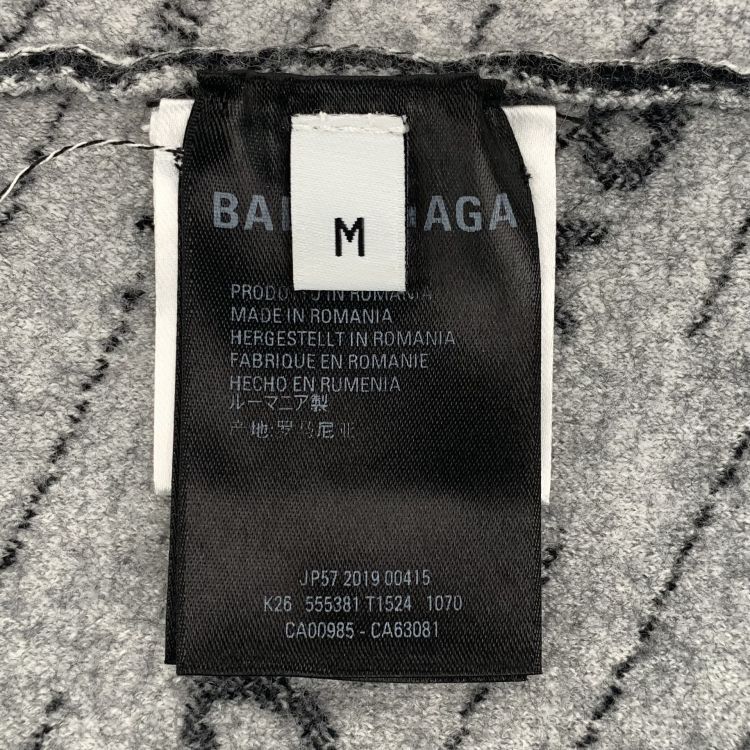 Balenciaga Balenciaga All Over Logo Sweater Size M Size US M / EU 48-50 / 2 - 3 Thumbnail