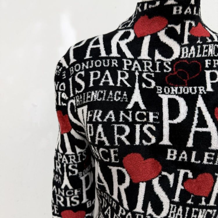 Balenciaga Balenciaga Paris Print Midi Dress Size M Size M / US 6-8 / IT 42-44 - 7 Thumbnail