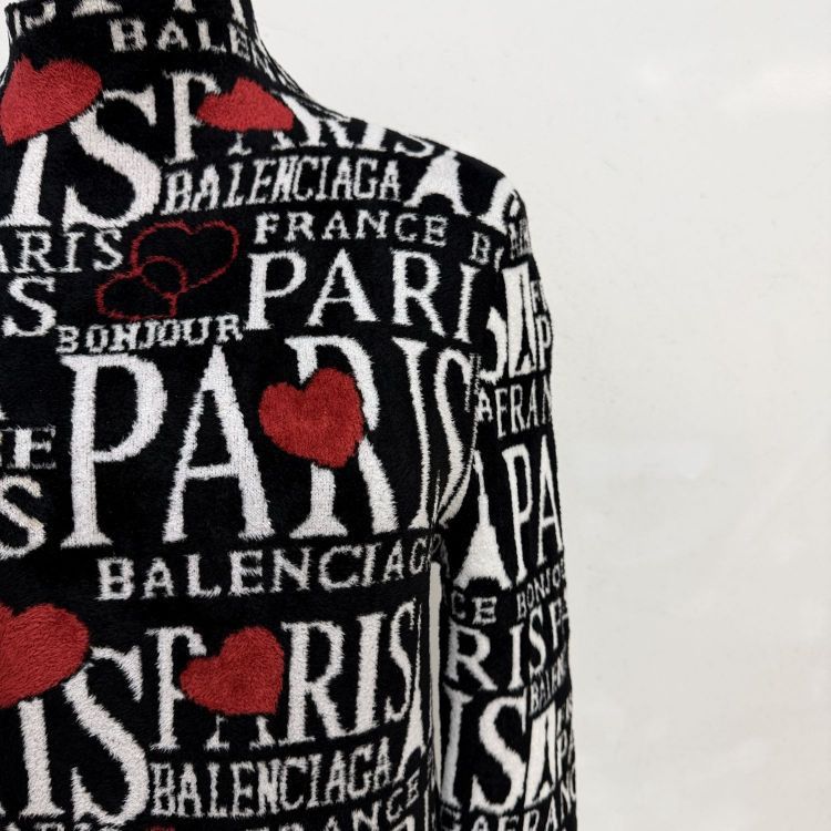 Balenciaga Balenciaga Paris Print Midi Dress Size M Size M / US 6-8 / IT 42-44 - 8 Thumbnail