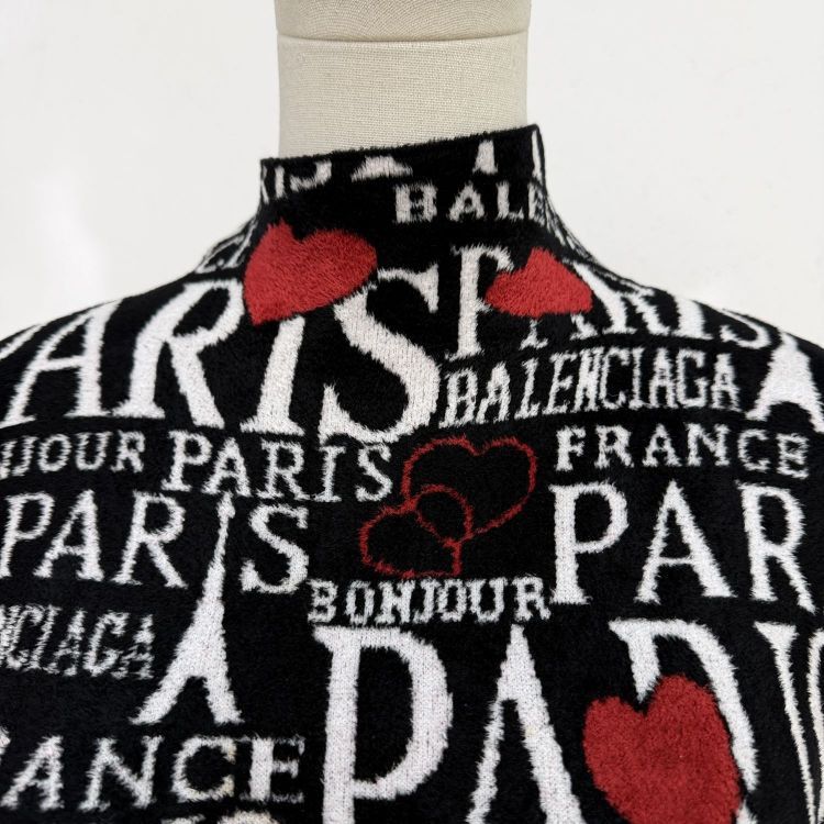 Balenciaga Balenciaga Paris Print Midi Dress Size M Size M / US 6-8 / IT 42-44 - 6 Thumbnail