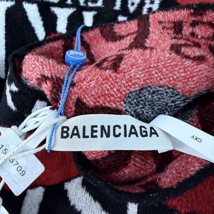 Balenciaga Balenciaga Paris Print Midi Dress Size M Size M / US 6-8 / IT 42-44 - 3 Thumbnail