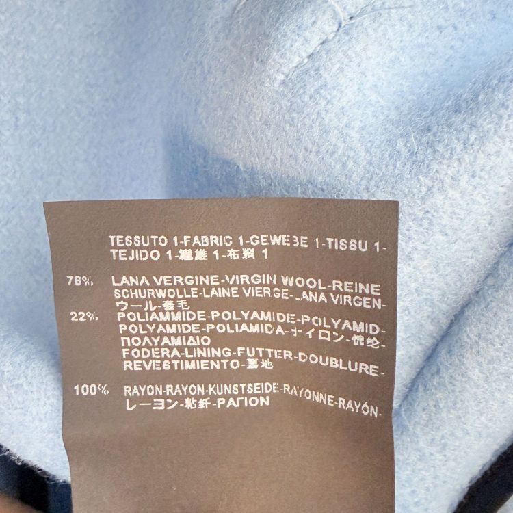 Balenciaga Balenciaga Blue Wool Coat Size 38 Size XS / US 0-2 / IT 36-38 - 5 Thumbnail