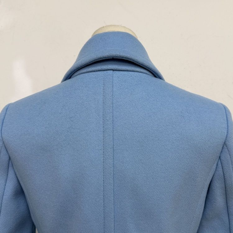 Balenciaga Balenciaga Blue Wool Coat Size 38 Size XS / US 0-2 / IT 36-38 - 10 Thumbnail