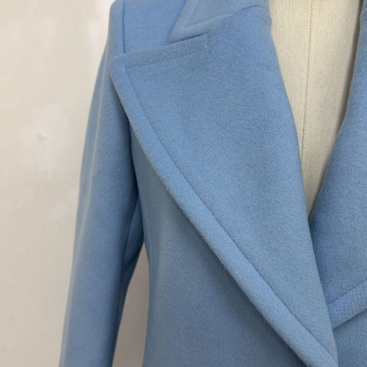 Balenciaga Balenciaga Blue Wool Coat Size 38 Size XS / US 0-2 / IT 36-38 - 8 Thumbnail