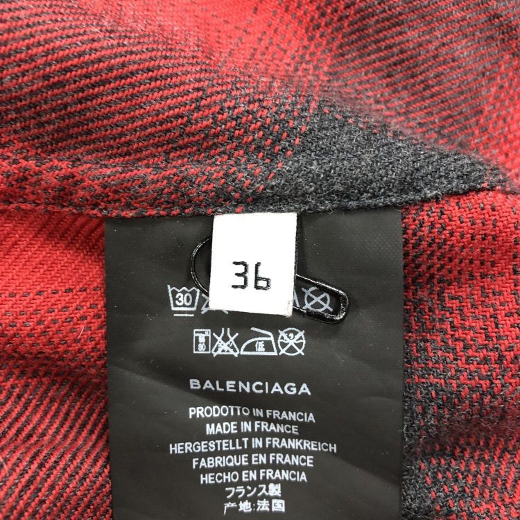 Balenciaga Balenciaga Plaid Pussy-Bow Button Up Shirt Size 36 Size XS / US 0-2 / IT 36-38 - 4 Thumbnail