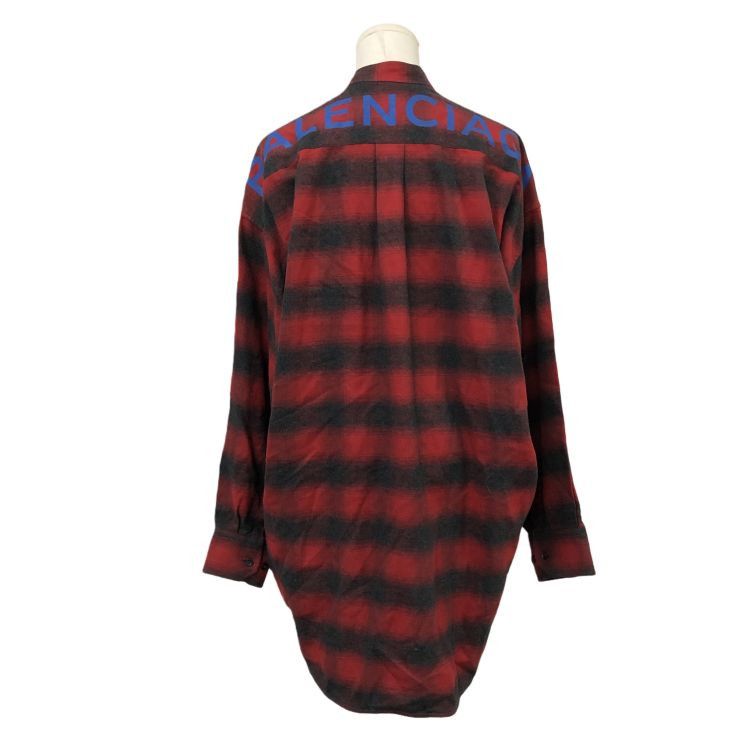 Balenciaga Balenciaga Plaid Pussy-Bow Button Up Shirt Size 36 Size XS / US 0-2 / IT 36-38 - 2 Thumbnail