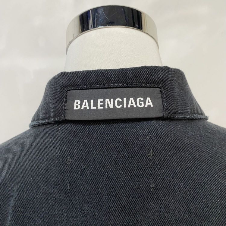 Balenciaga Balenciaga Black Denim Jacket Size M Size US M / EU 48-50 / 2 - 6 Thumbnail