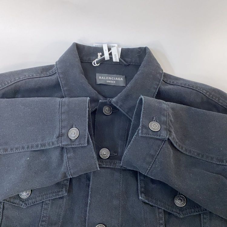 Balenciaga Balenciaga Black Denim Jacket Size M Size US M / EU 48-50 / 2 - 9 Thumbnail