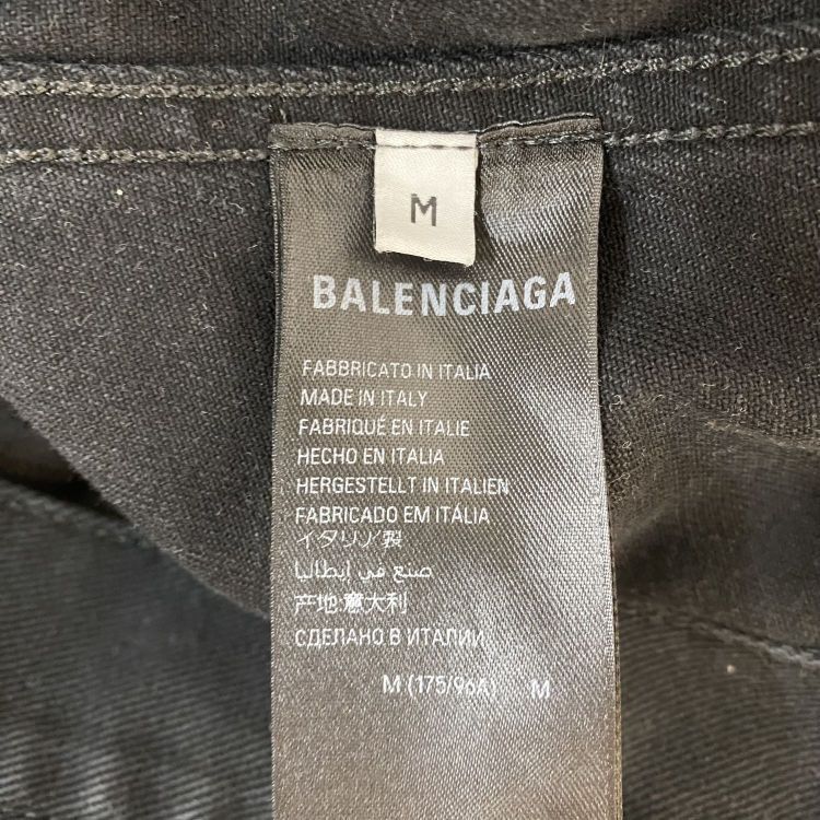 Balenciaga Balenciaga Black Denim Jacket Size M Size US M / EU 48-50 / 2 - 4 Thumbnail