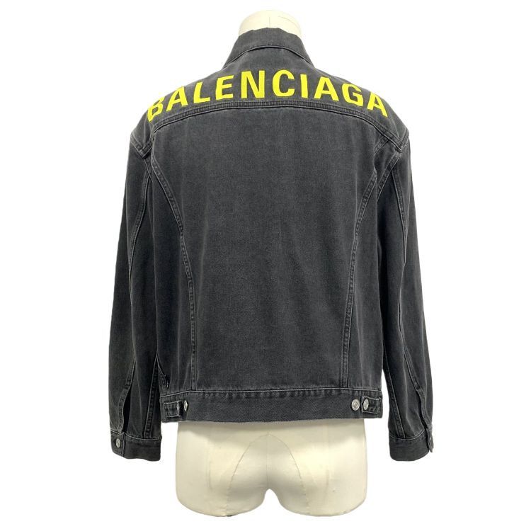Balenciaga Balenciaga Logo Back Denim Jacket US S Size US S / EU 44-46 / 1 - 2 Thumbnail