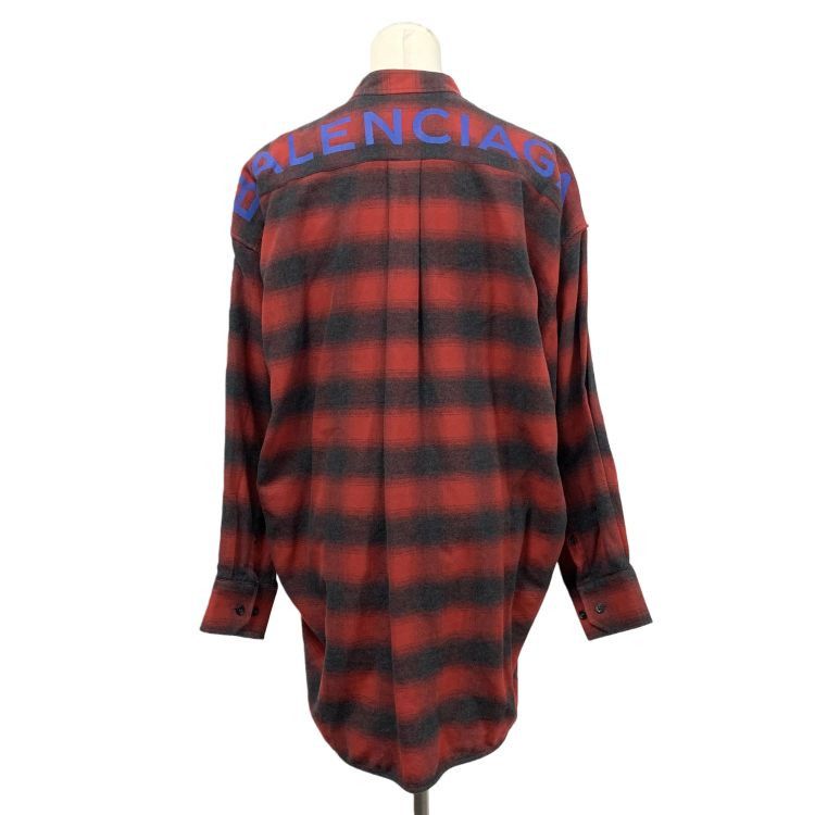 Balenciaga Balenciaga Plaid Flannel Shirt Size 34 Size XS / US 0-2 / IT 36-38 - 2 Thumbnail