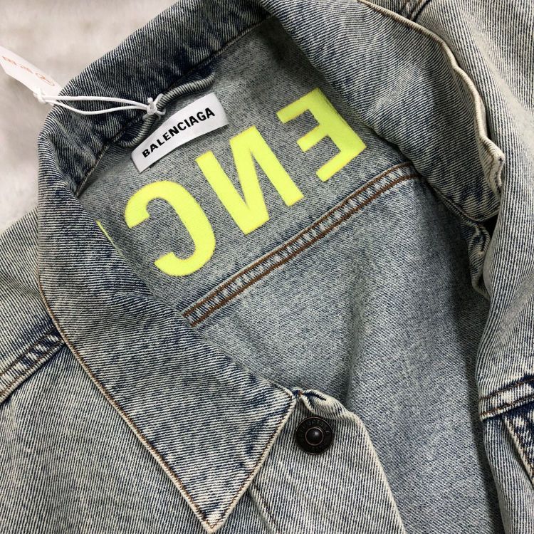 Balenciaga Balenciaga Logo Denim Jacket Size 36 Size XS / US 0-2 / IT 36-38 - 7 Thumbnail