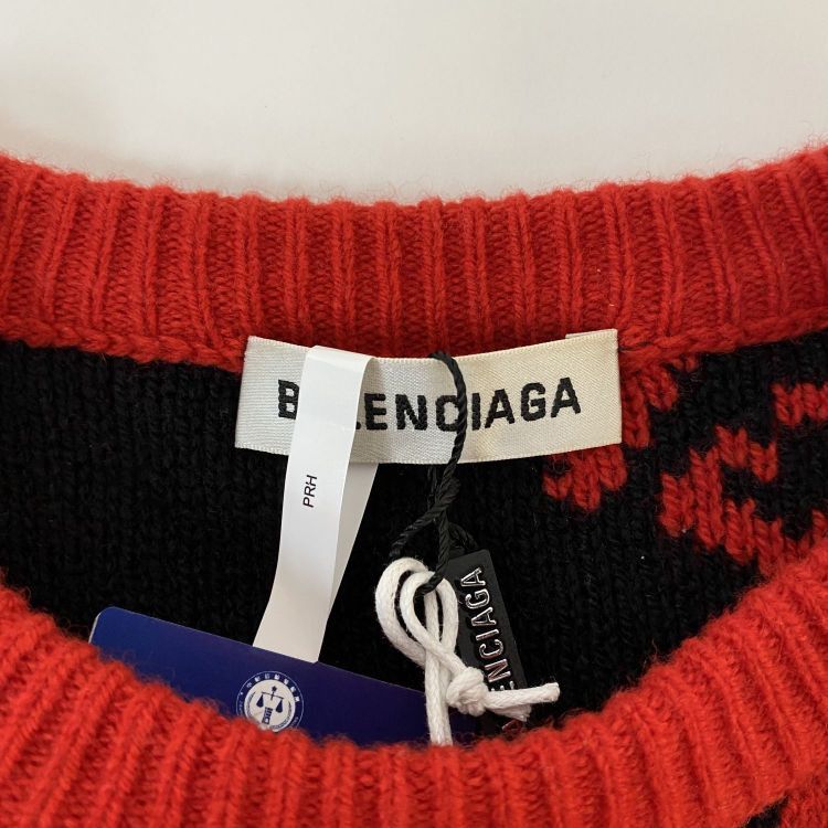 Balenciaga Balenciaga All-Over Logo Sweater XS Size XS / US 0-2 / IT 36-38 - 3 Thumbnail