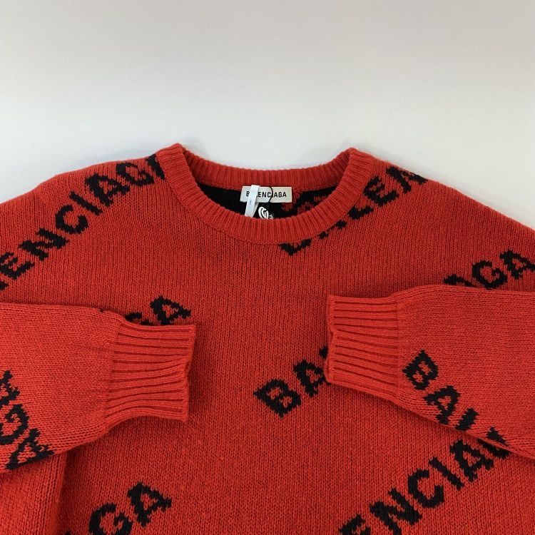 Balenciaga Balenciaga All-Over Logo Sweater XS Size XS / US 0-2 / IT 36-38 - 9 Thumbnail