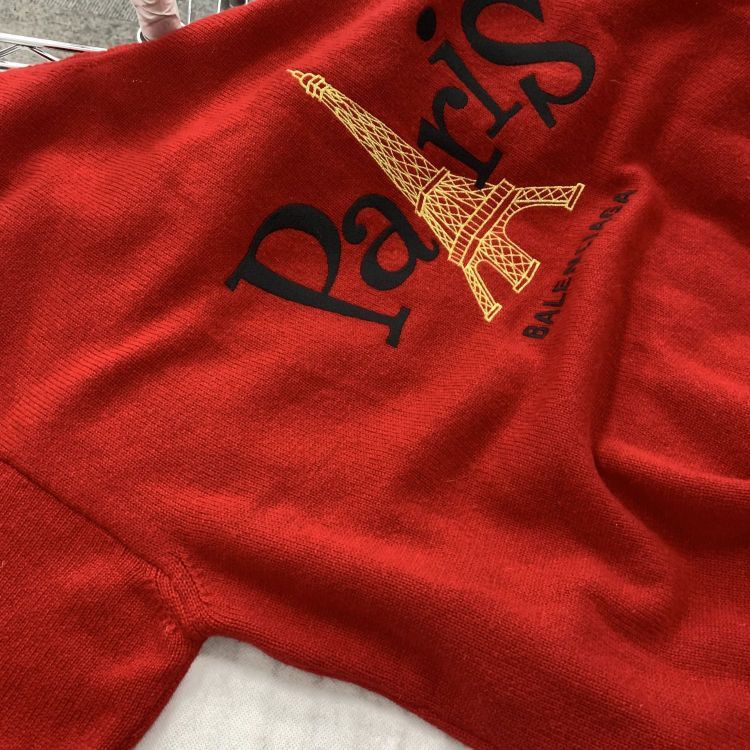 Balenciaga Balenciaga Eiffel Tower Embroidery Sweater Size S Size US S / EU 44-46 / 1 - 8 Thumbnail