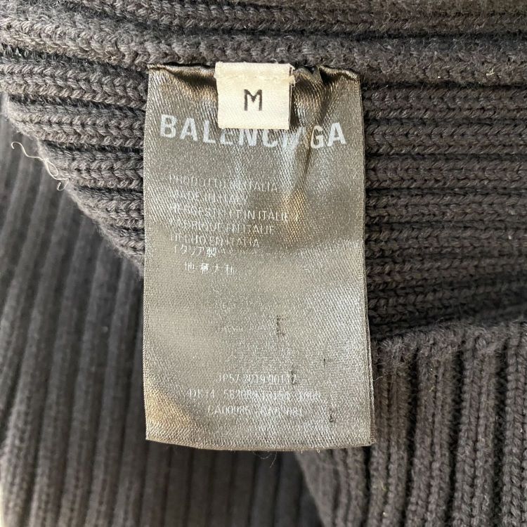 Balenciaga Balenciaga BB Logo Ribbed Knit Sweater Size M Size US M / EU 48-50 / 2 - 4 Thumbnail