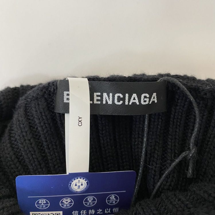 Balenciaga Balenciaga BB Logo Ribbed Knit Sweater Size M Size US M / EU 48-50 / 2 - 3 Thumbnail