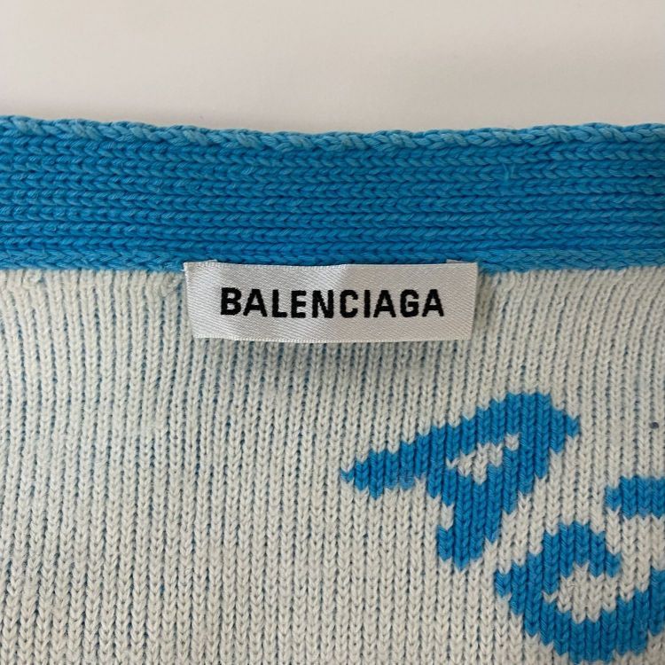 Balenciaga Balenciaga All Over Logo Cardigan Size XS Size US XS / EU 42 / 0 - 3 Thumbnail