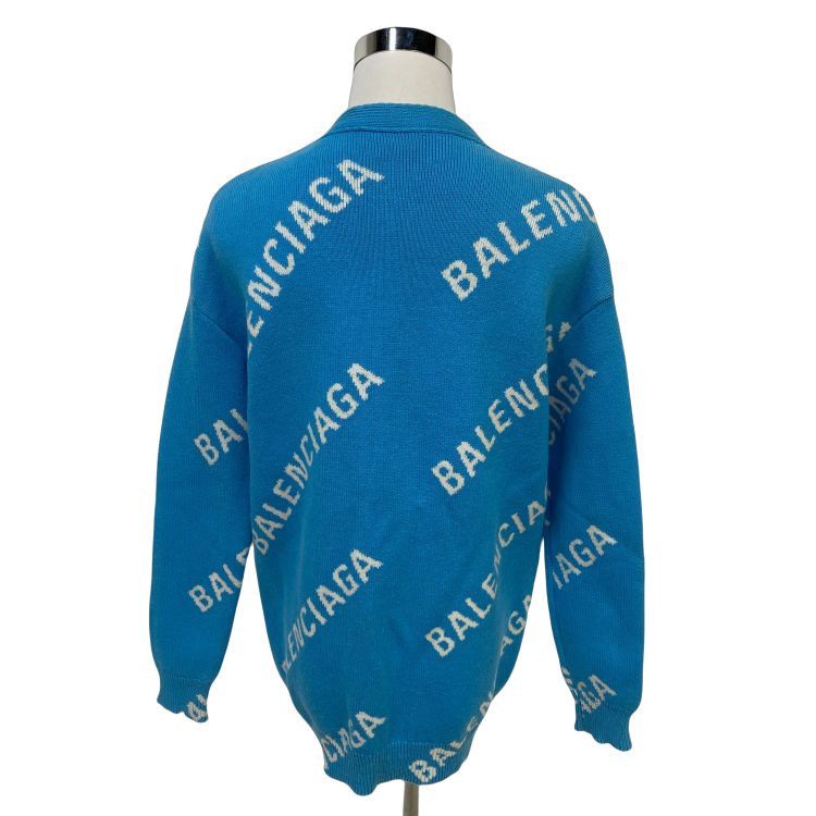 Balenciaga Balenciaga All Over Logo Cardigan Size XS Size US XS / EU 42 / 0 - 2 Thumbnail