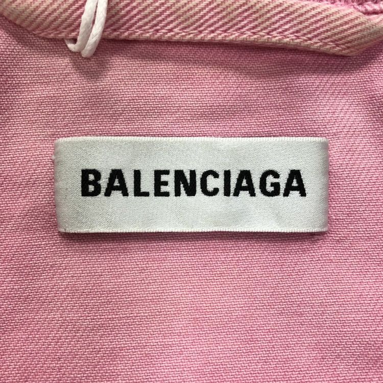 Balenciaga Balenciaga Logo Print Denim Jacket Size 38 Size XS / US 0-2 / IT 36-38 - 3 Thumbnail