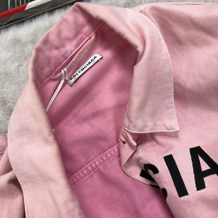 Balenciaga Balenciaga Logo Print Denim Jacket Size 38 Size XS / US 0-2 / IT 36-38 - 6 Thumbnail