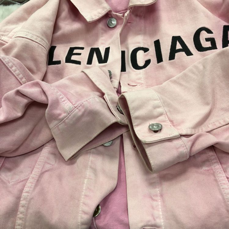 Balenciaga Balenciaga Logo Print Denim Jacket Size 38 Size XS / US 0-2 / IT 36-38 - 8 Thumbnail