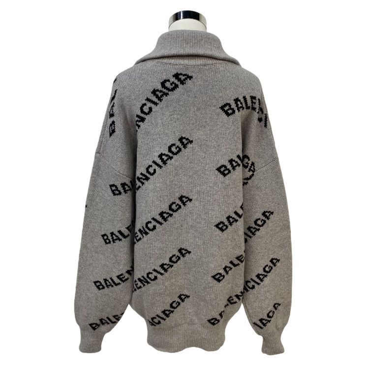 Balenciaga Balenciaga Logo Half-Zip Sweater Size S Size US S / EU 44-46 / 1 - 2 Thumbnail