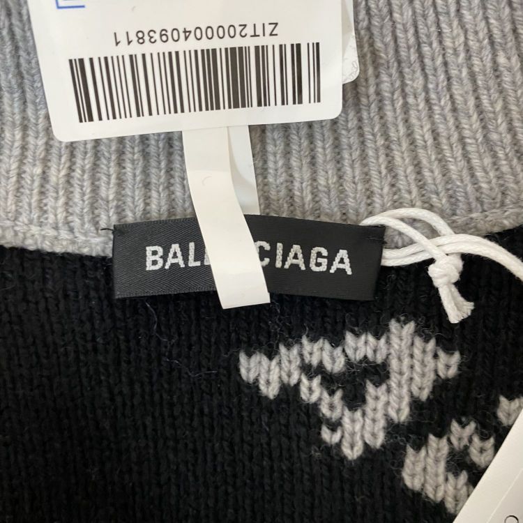 Balenciaga Balenciaga Logo Half-Zip Sweater Size S Size US S / EU 44-46 / 1 - 3 Thumbnail