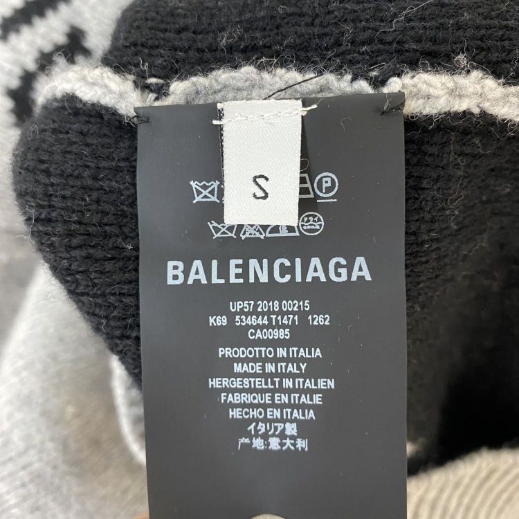 Balenciaga Balenciaga Logo Half-Zip Sweater Size S Size US S / EU 44-46 / 1 - 4 Thumbnail