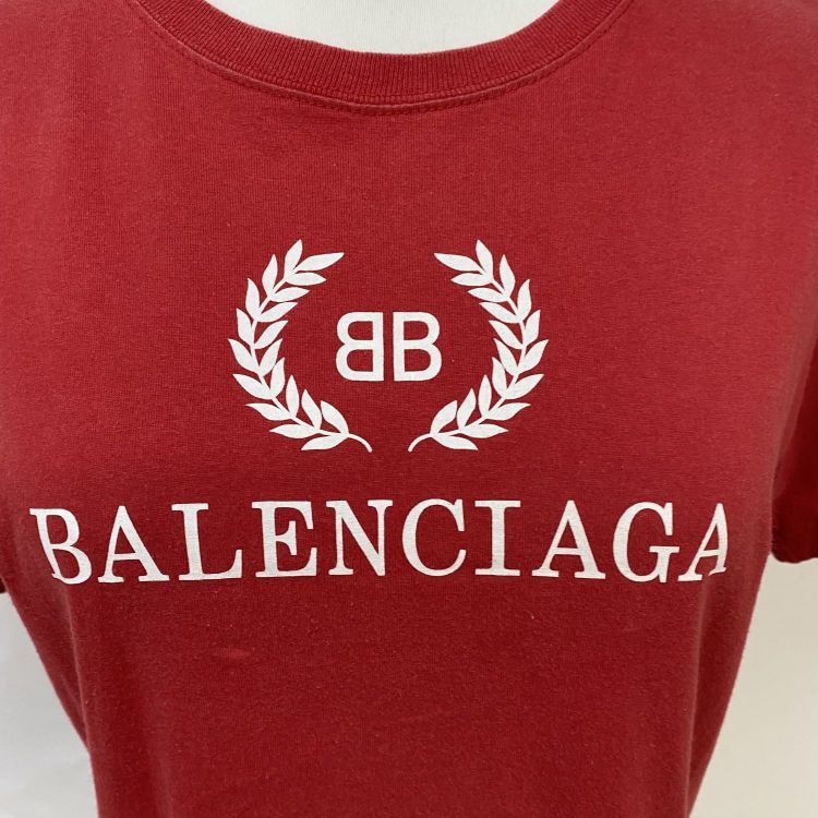 Balenciaga Balenciaga Laurel Logo T-Shirt Size M Size US M / EU 48-50 / 2 - 6 Thumbnail