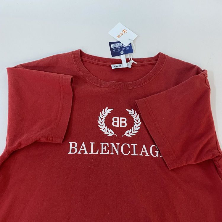 Balenciaga Balenciaga Laurel Logo T-Shirt Size M Size US M / EU 48-50 / 2 - 9 Thumbnail