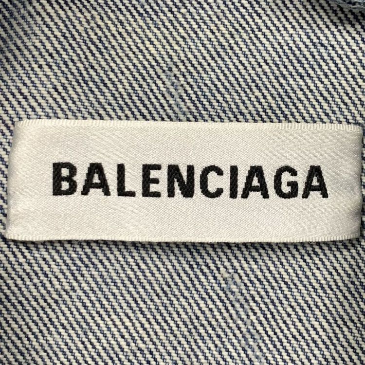 Balenciaga Balenciaga All-Over Logo Denim Jacket Size 36 Size XS / US 0-2 / IT 36-38 - 3 Thumbnail